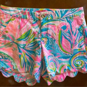 Lilly Pulitzer Pink and Blue Patterned Women Shorts